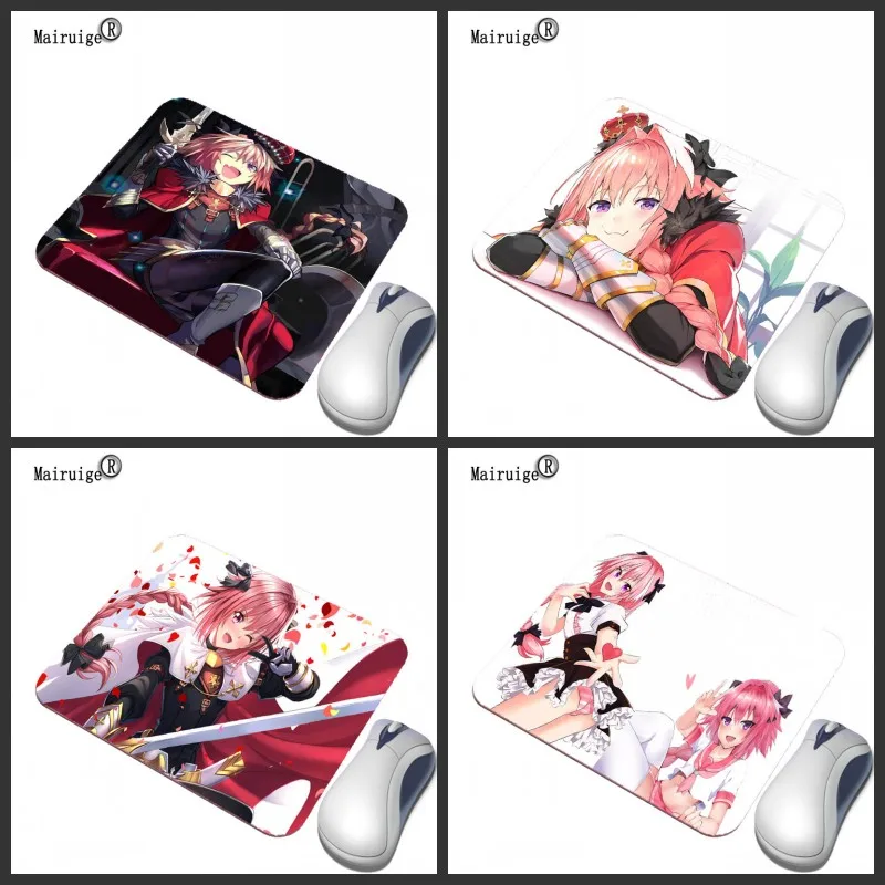 Коврик для мыши Mairuige с аниме мультипликацией Astolfo 22X18/29x25 см Прямоугольный