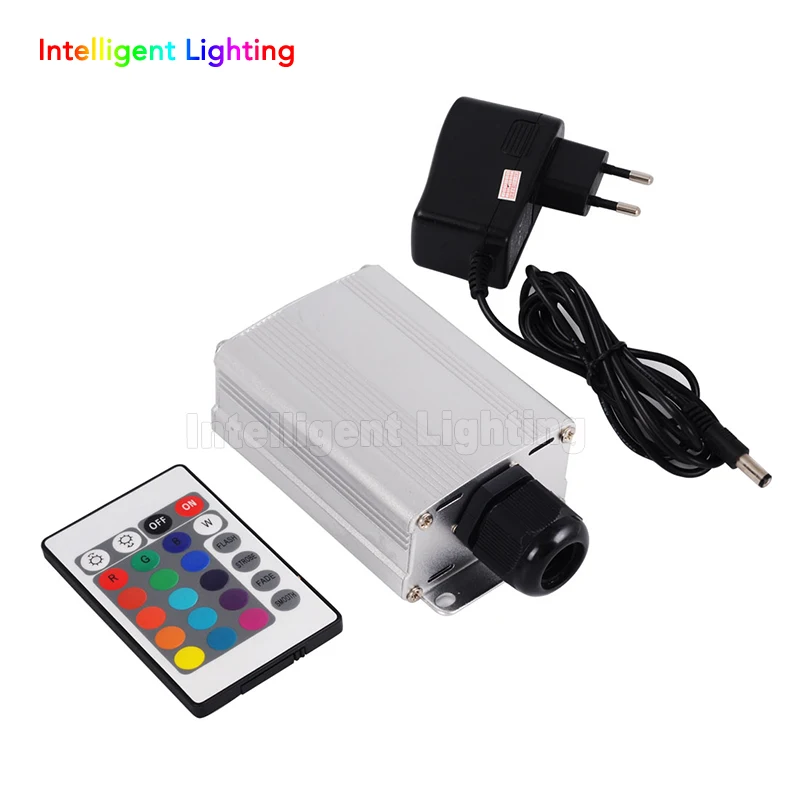 Оптовые поставки 7 Вт RGB LED волоконно оптический драйвер двигателя с 24 клавишным