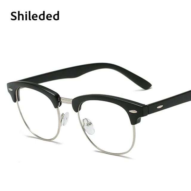 Classic Optical Frame Cooling Stylish Semi Rimless Eyeglasses Shileded