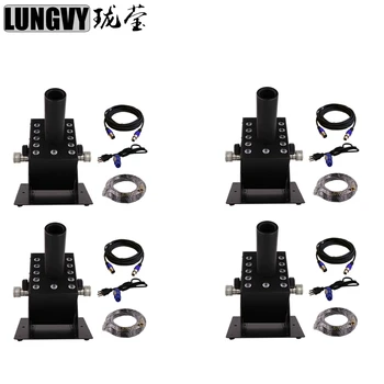

Free shipping 4pcs/lot 300W Single Pipe 12X3W 3in1 Led CO2 Machine Jet Led Stage Light DMX Co2 Gas Hose Led Stage Effect Light