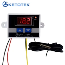 Thermostat Digital Temperature Controller for Incubator Aquarium Regulator Switch Control AC 220V DC12V 24V 10A Red LED Sensor