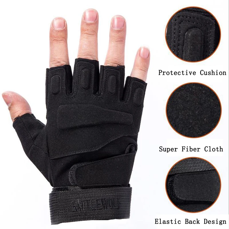 Перчатки для велоспорта, спортивные перчатки на полпальца, перчатки для горного велосипеда, перчатки для альпинизма, велоспорта, фитнеса, защитные перчатки для мужчин