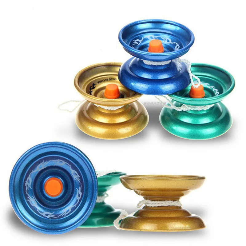 Magic Yoyo Responsive High-speed Aluminum Alloy Yo-yo CNC Lathe with Spinning String for Boys Girls Children's Toys Random Color Magic Yoyo Responsive High-speed Aluminum Alloy Yo-yo CNC Lathe with Spinning String for Boys Girls Children's Toys Random Color