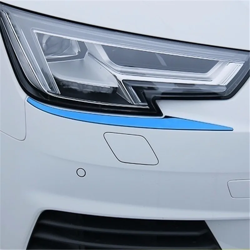 

automobile car covers accessories chromium styling 17 lamp exterior decorative bright eyebrow patches modified he FOR audi A4L