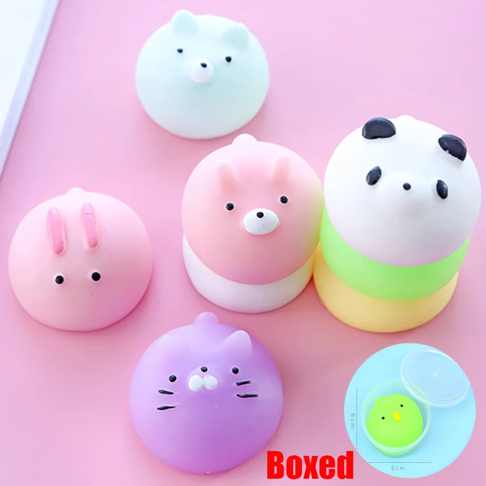 

8 Types of Choice Big Mochi Animal (Cats, Rabbits, Bears, Chickens) Squishy Decompression Vent Ball Anti Stress Toys