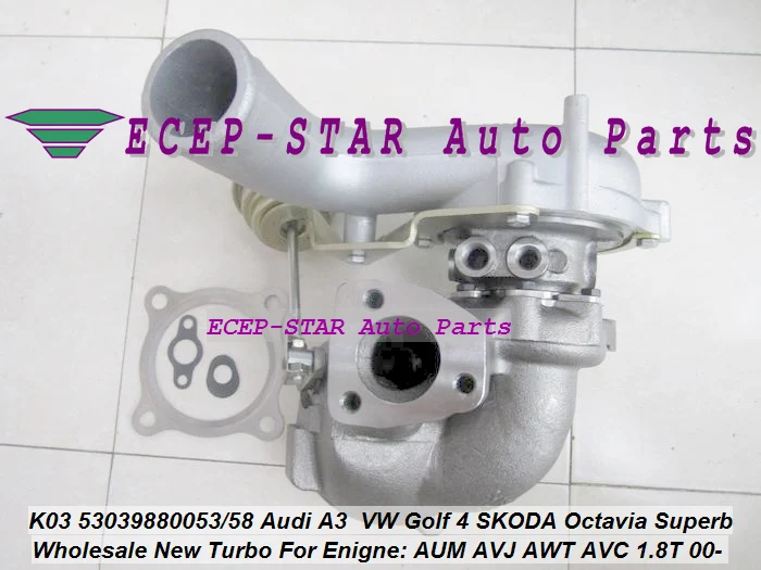 K03 53039880053 53039880058 Audi A3 SKODA Octavia Superb VW Golf 4