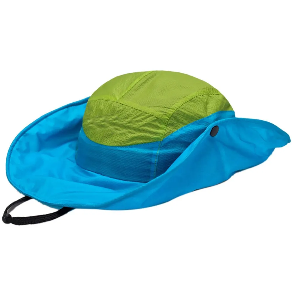 Рыбак шляпа Рыбалка Hat Восхождение шапки унисекс УФ Защита шляпа спорта на открытом воздухе быстросохнущие бассейна шапки зонт