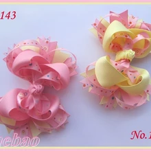 1000 шт Бутик банты для волос 4,5 дюймов бутик забавные, для волос лук смешанный цвет