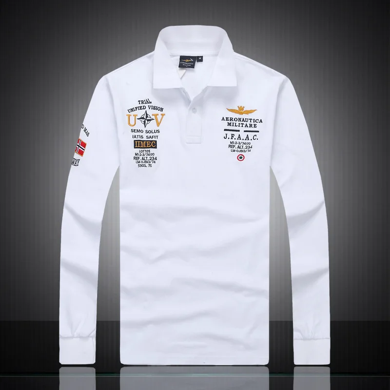 2018 spring Autumn 100cotton AERONAUTICA MILITARE long sleeve Air