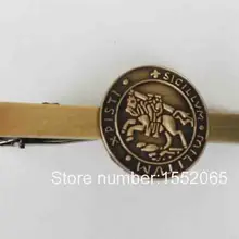 Зажим для галстука под заказ бар 22 мм Рыцари Тамплиер печать крестоносцев Solomons храма