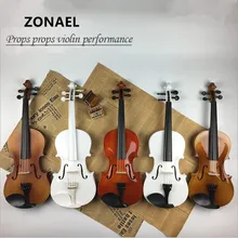 ZONAEL 4/4 Скрипка Струнный инструмент музыкальная игрушка для начинающих высокое качество липа тело стальная струна только скрипка