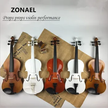 

ZONAEL 4/4 Violin Fiddle Stringed Instrument Musical Toy for Beginners High Quality Basswood Body Steel String Only Violin