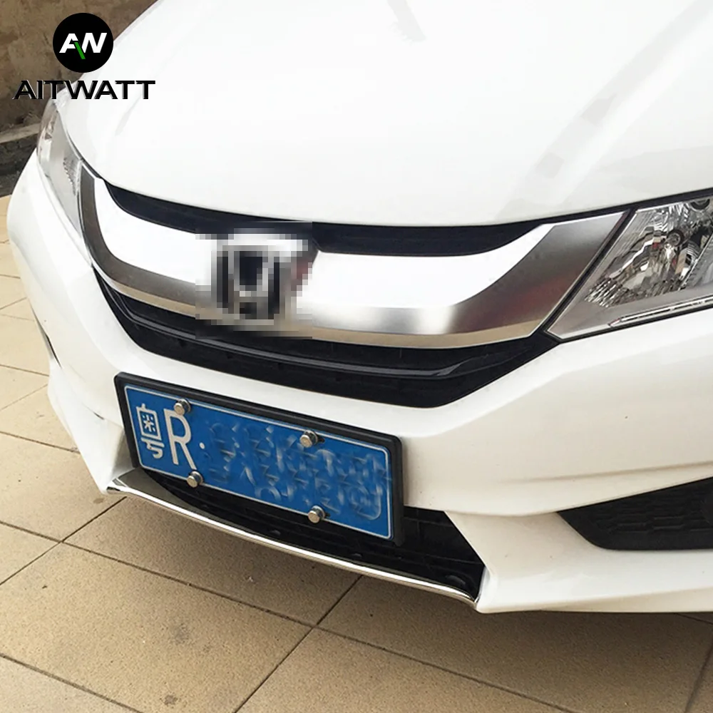 Внешний передний и задний бампер Гриль Крышка подходит для Honda City ABS хромированной отделкой автомобильные аксессуары 2 шт./компл. AITWATT