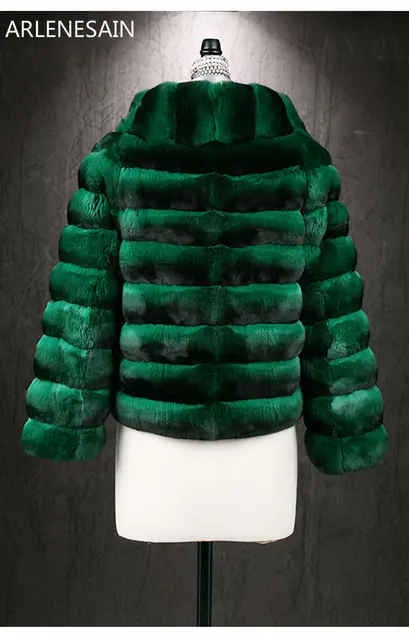 Green chinchilla coat Clearance