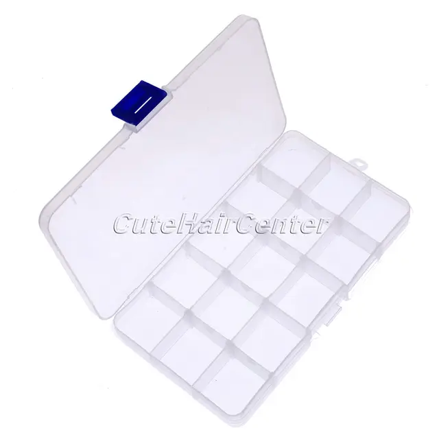 2016 Hot Plastic 15 Slots Jewelry Adjule Tool Box Case 2016 Hot Plastic 15 Slots Jewelry Adjule Tool Box Case Craft Organizer Carrying Cases Storage