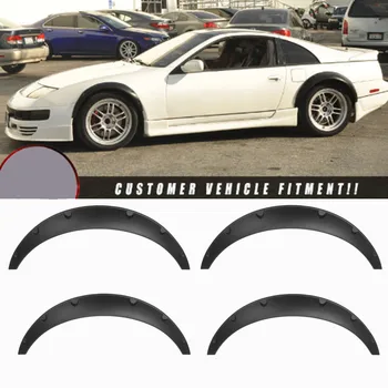 

4pieces Universal Car Mudguard Mud Guard For Fender Flares Car Mudguard Flares Flexible For Audi For BMW For Benz BFD-UNIZG-PU