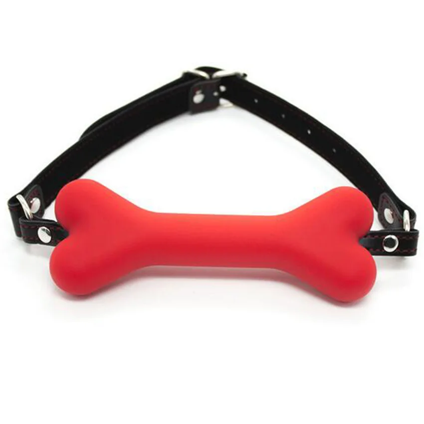 Dog Bone Mouth Gag Oral Sex Fetish Slave Gag Cosplay Bondage Restraint