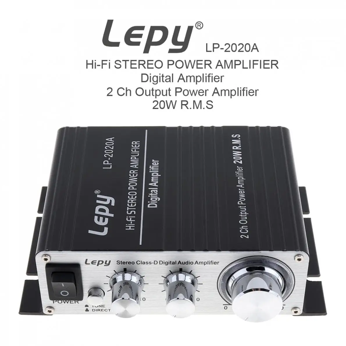 

LP-2020A 20W x 2 2CH Stereo Class-D Digital Audio Amplifier Hi-Fi Stereo Power Amplifier with Over-current Protection