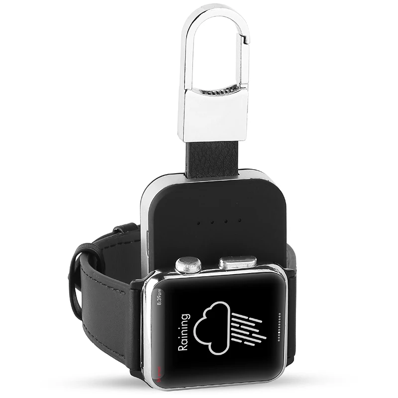

QI Wireless Charger Power Bank for iWatch 1 2 3 4 Portable Mini External Battery Pack KeyChain for Apple Watch Wireless Charger
