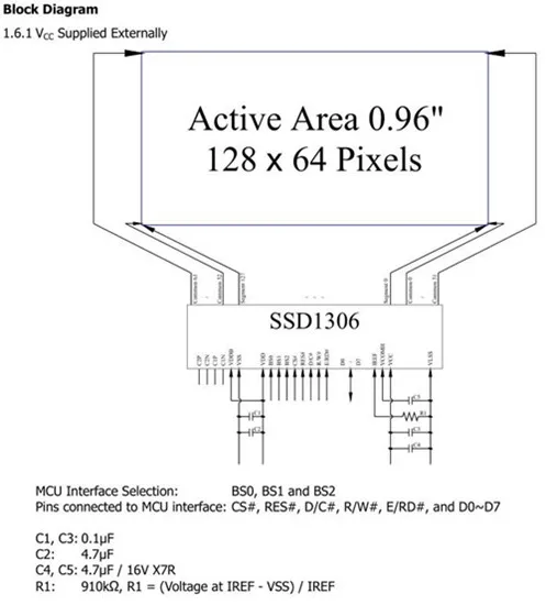 0,96 дюйма 30 P SPI белый/синий/цвет желтый, синий; размеры 34–43 OLED Экран SSD1306 Drive IC 128*64 Параллельный/I2C Интерфейс(12 мм FPC