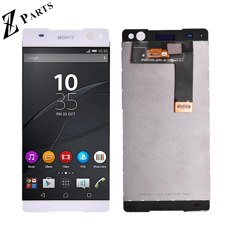 Goede ORIGINELE Voor Sony Xperia c5 ultra Lcd scherm en Touch Screen Digitizer vergadering Zwart en Wit gratis verzending