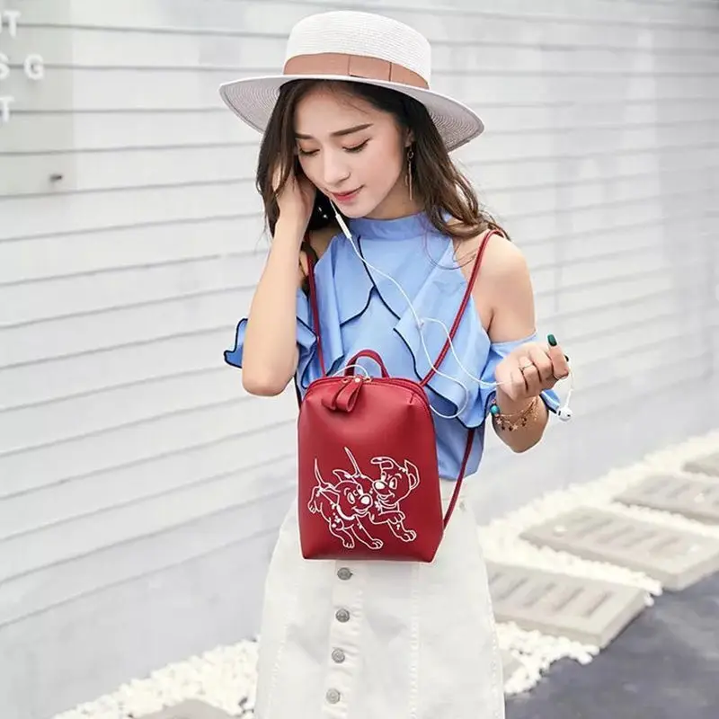 

New designer fashion ladies backpack mini soft touch multi-function small backpack ladies and women leisure bag girls bag