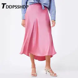 Арбуз красный мягкая ткань для женщин юбка 2019 освежающий сладкий сезон: весна-лето женские юбки