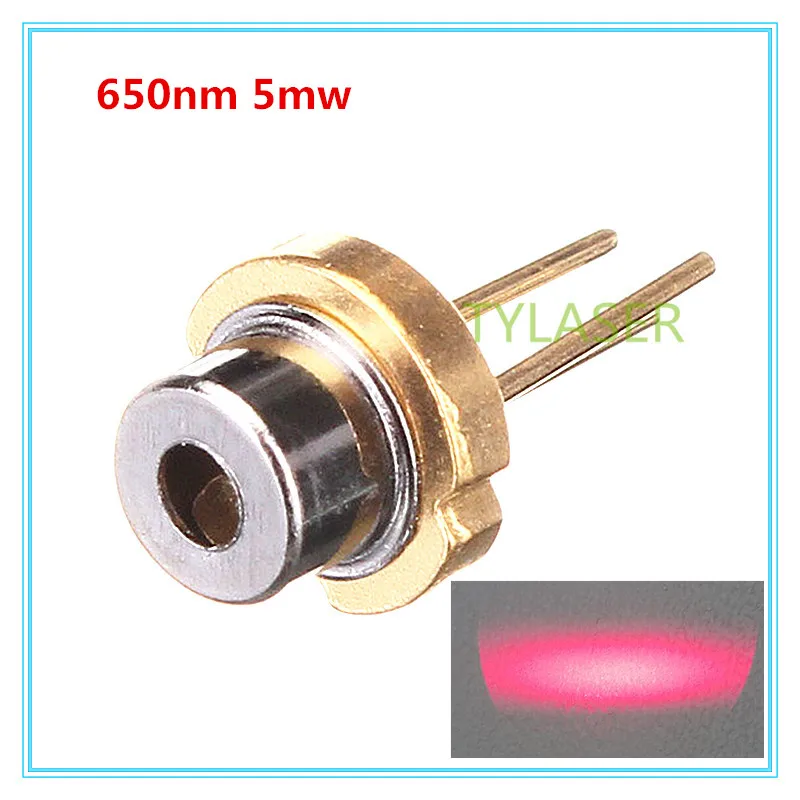 

Low Power 650nm Red 5mW D5.6mm Laser Diode N type with PD feeback