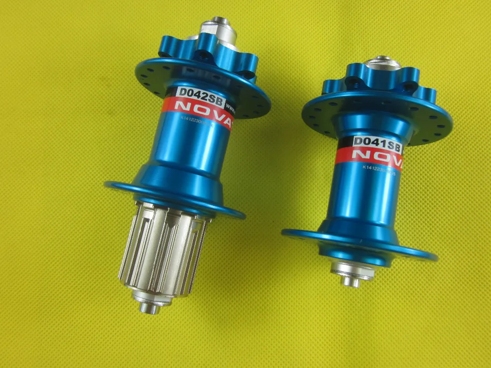 D041 D042 MTB Mountain Hub Original Novatec D041SB/D042SB-SS Disc Brake Hubs 32/32H Blue Sealed Bearing with Free Quick Release | Спорт и