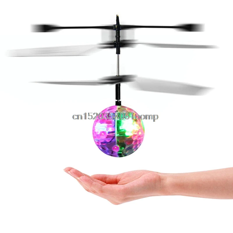 Лидер продаж! Вспышка летающий шар инфракрасный индукционный Красочный светодиодный диско вертолет детские игрушки # K4UE # Прямая поставка