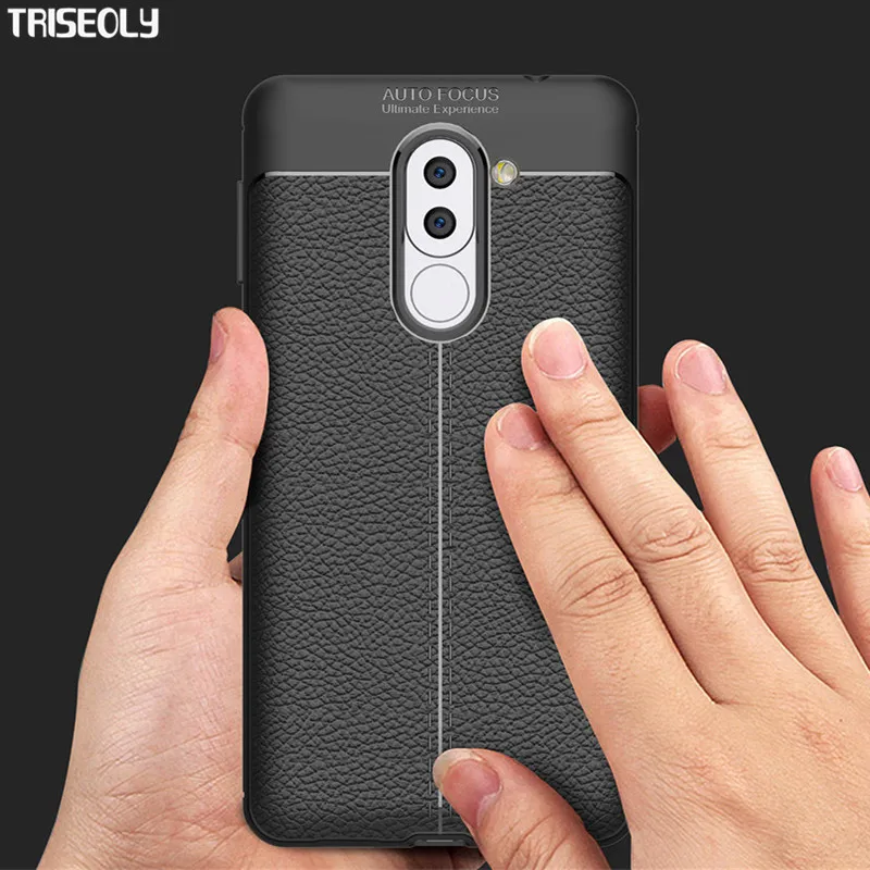 

Triseoly For Huawei GR5 2017 Case 5.5 inch Top Quality Carbon Fiber Leather Phone Case For Huawei GR5 2017 Cover