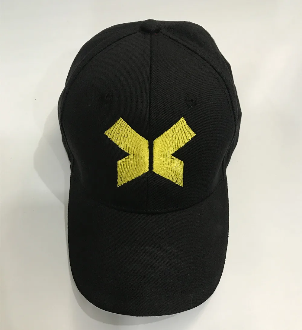 

2019 X-Men: Dark Phoenix Jean Grey Cos Hat Yellow X Logo Embroidery Golf Hat Black Baseball Cap