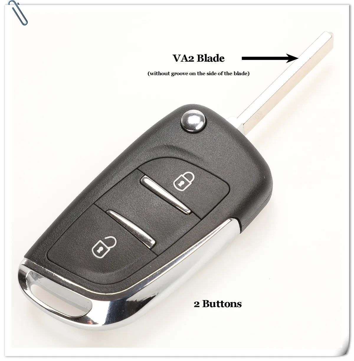 Jingyuqin CE0523 модифицированный откидной Складной Корпус ключа для Peugeot 306 407 807 Partner Remote VA2/HU83 Blade entrip Fob чехол 2/3 кнопка