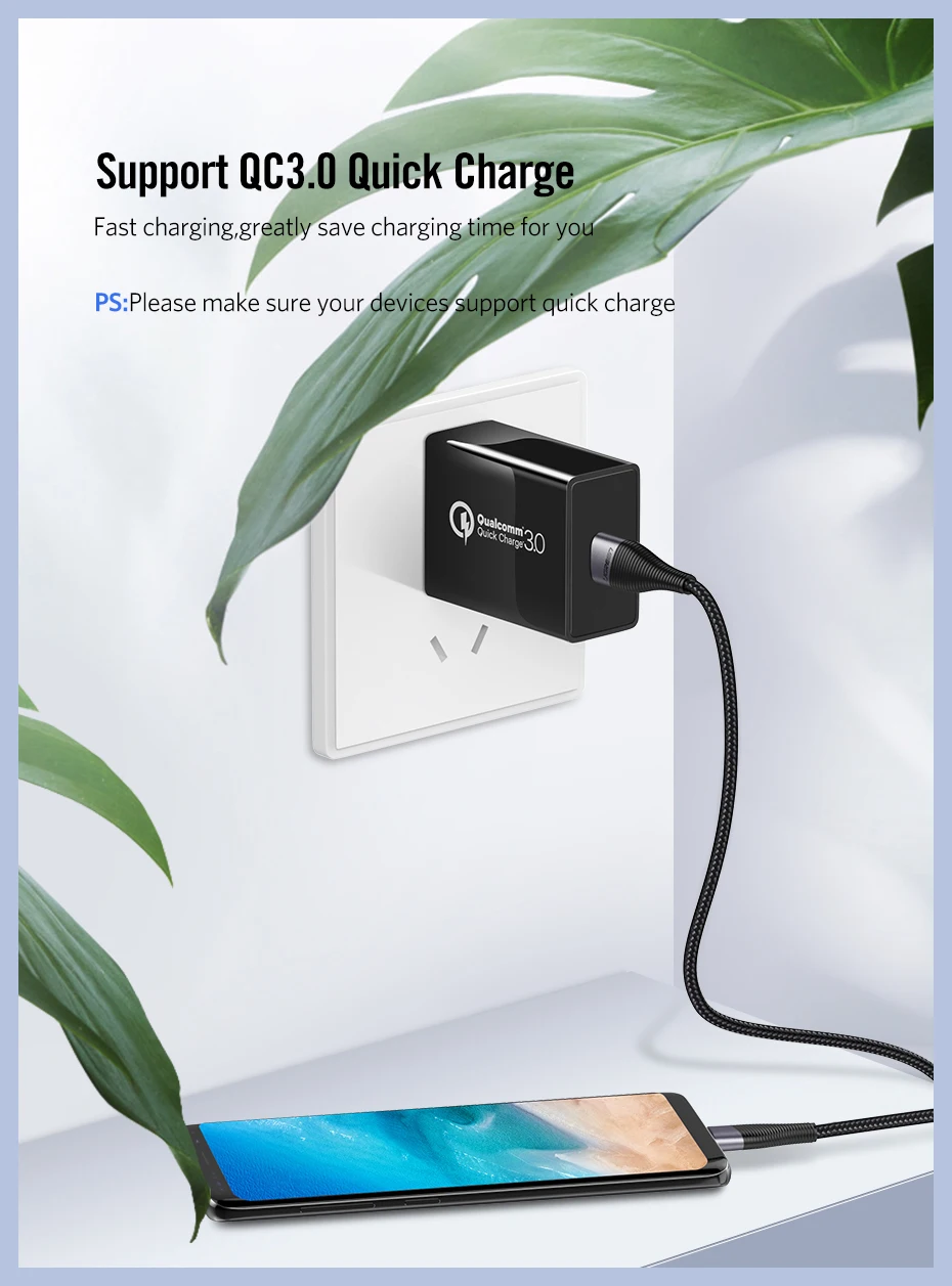 Ugreen USB C кабель для samsung Galaxy S10 S9 S8 Plus Note9 Быстрая зарядка для мобильного телефона type-C кабель для Xiaomi Mi8 USB-C USB шнур