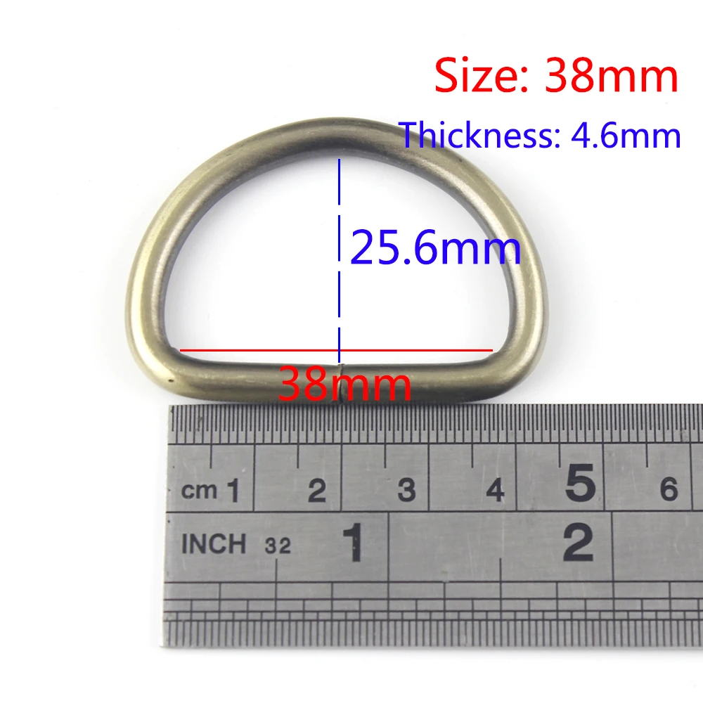 1 шт. 4/"~ 2" металлическая пряжка с d-образным кольцом для лямки рюкзака, части сумки, кожаный ремень, кошелек, ошейник, застежка, высокое качество
