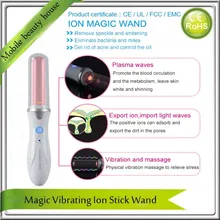 Магический ионный вибратор волшебная палочка красоты Антивозрастной против морщин Удаление лица лифтинг кожи укрепляющий валик Массажная палочка для лица шеи руки ноги