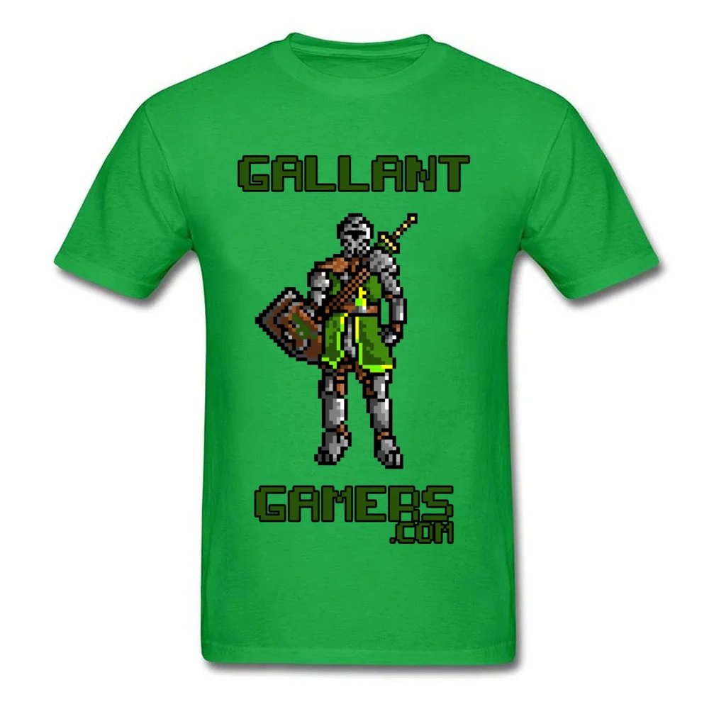 Fitted Men T-shirts 8Bit Knight Classic Tops Tees 100% Cotton Short Sleeve Printing Tops & Tees Round Neck Drop Shipping 8Bit Knight green
