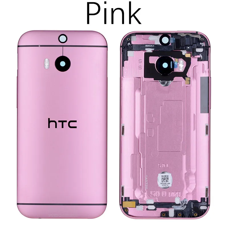 Задняя крышка для HTC One M8 на батарею черный - Цвет: Pink