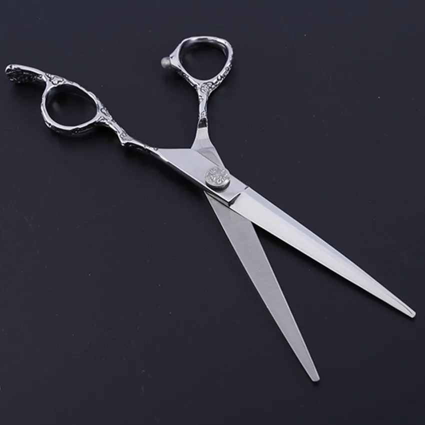 Высококлассные профессиональные 7 дюймовые японские 440c ножницы для стрижки волос, ножницы для макияжа, парикмахерские инструменты, парикмахерские ножницы