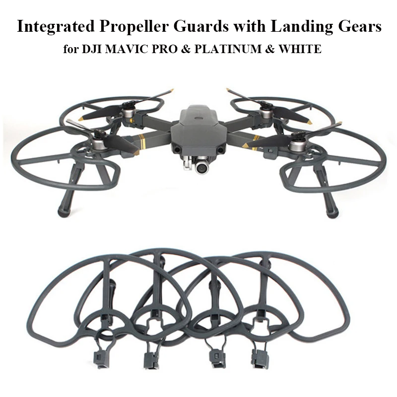 

Integrated Landing Gears Stabilizers and Propeller Guards Prop Protectors for DJI MAVIC PRO & PLATINUM & WHITE