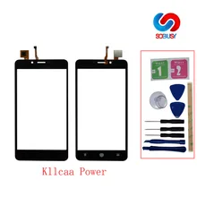 Touch Панель для Leagoo Kiicaa Мощность сенсорный экран для телефона спереди Экран Стекло TP тела Сенсорная панель + Инструменты + 3 М gule