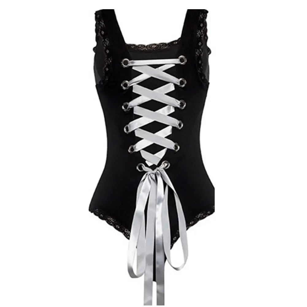 

Sexy Women Lace Backless Crossover Strap Erotic One-piece Tights