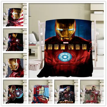 

Custom Iron Man Hot Selling Blanket TR/ Flannel Fleece Fabric Blanket New Year Decoration Comfortable Warm Super Soft Bedroom