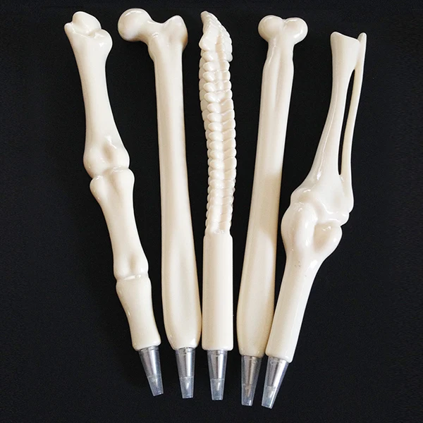 

5 pcs/lot Creative Cartoon Stationery Students School Gifts Writing Tools Bone Shape Ballpoint Pens 0.7 mm