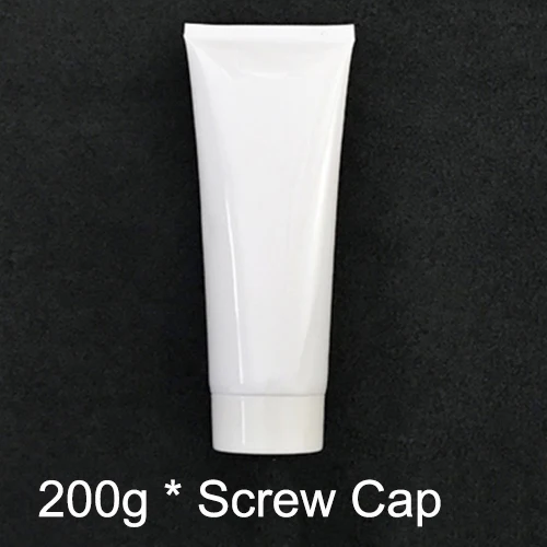 Free Shipping 5 200ml White Plastic Soft Bottle Cosmetic Hand Facial