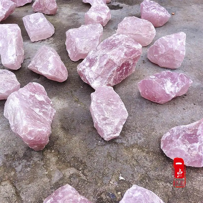 10 кг натуральный сырой розовый кристалл кварца камень замке фэн шуй камень украшения