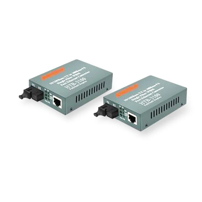 1 пара HTB-3100AB 100 м волокно трансивер 1 SC интерфейс + 1 RJ45 порт 25 км Fast Ethernet Media Converter