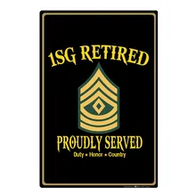 Ряды эксклюзивная Металл Олово Признаки 20x30 см