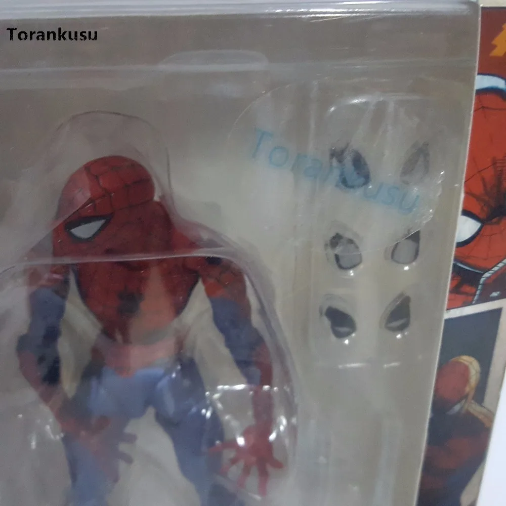 Человек-паук фигурку Revoltech 160 мм серии № 001 аниме Человек-паук Коллекционная модель игрушки куклы