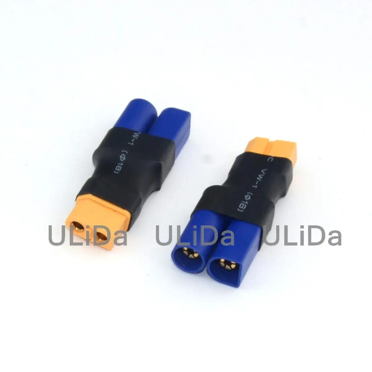 

No Wires Connector: Male EC5 to XT60 / XT-60 Female for RC Battery Quadcopter